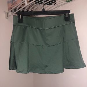 Army green tennis skirt